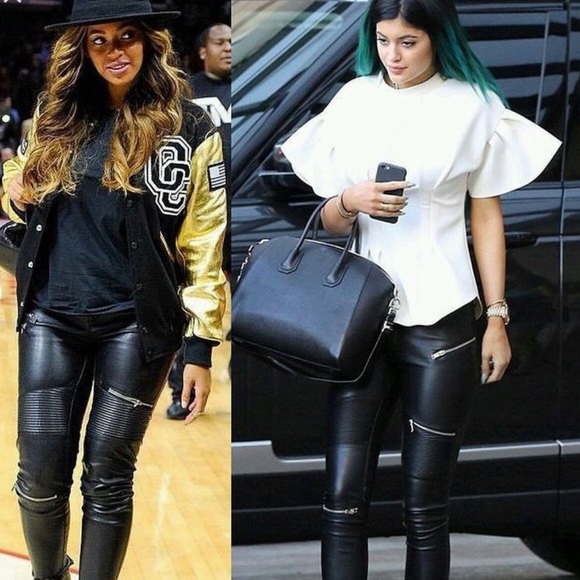 Zara Pants - Zara Biker Faux Leather Pants with Zippers⚡️⚡️⚡️